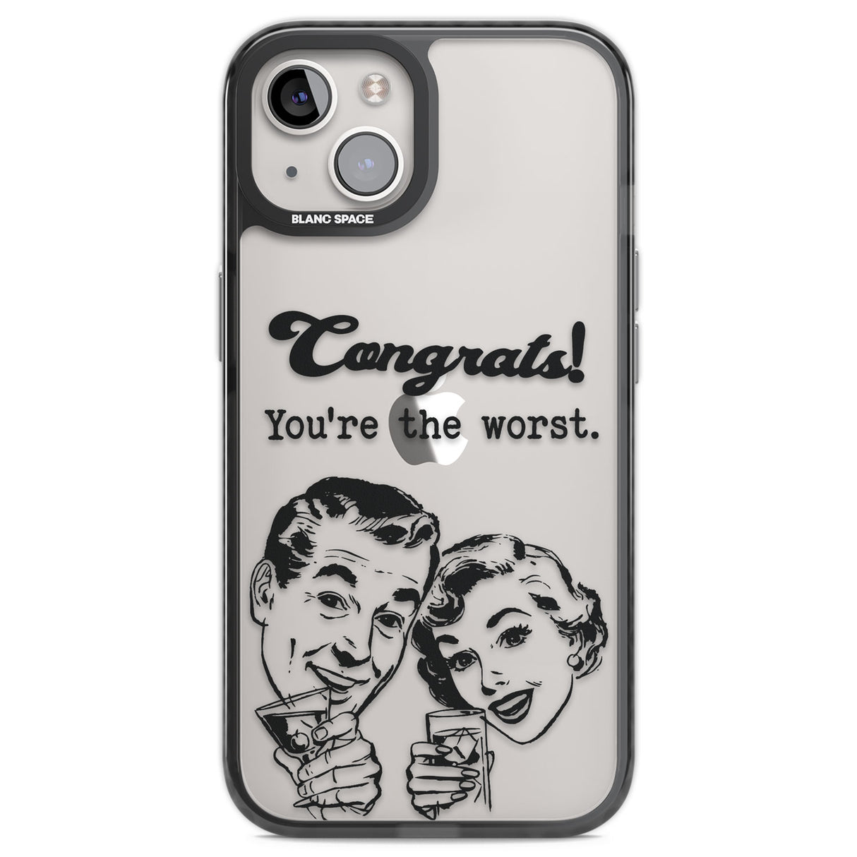 Congrats! You're the worst Black Impact Phone Case for iPhone 13, iPhone 14, iPhone 15