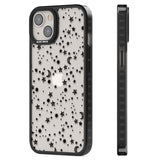 Black Cosmic Galaxy Pattern Black Impact Phone Case for iPhone 13, iPhone 14, iPhone 15