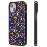 Rainbow Starburst (Purple) Black Impact Phone Case for iPhone 13, iPhone 14, iPhone 15