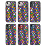 Multicolour Polka-dot Fiesta (Purple) Black Impact Phone Case for iPhone 13, iPhone 14, iPhone 15