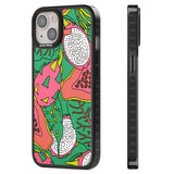 Psychedelic Salad Black Impact Phone Case for iPhone 13, iPhone 14, iPhone 15