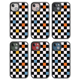 Vibrant Retro Checkered Black Impact Phone Case for iPhone 13, iPhone 14, iPhone 15