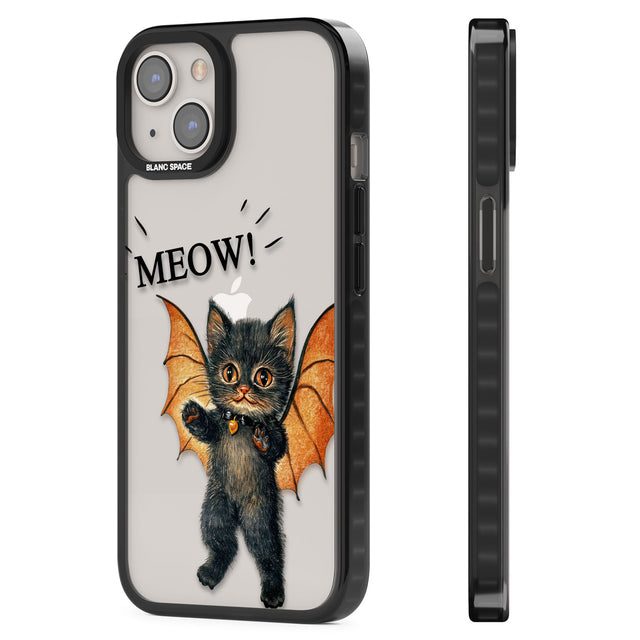 MEOW! Black Impact Phone Case for iPhone 13, iPhone 14, iPhone 15