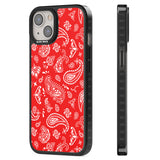 Red Bandana Black Impact Phone Case for iPhone 13, iPhone 14, iPhone 15