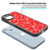 Red Bandana Black Impact Phone Case for iPhone 13, iPhone 14, iPhone 15