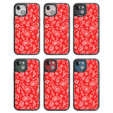 Red Bandana Black Impact Phone Case for iPhone 13, iPhone 14, iPhone 15