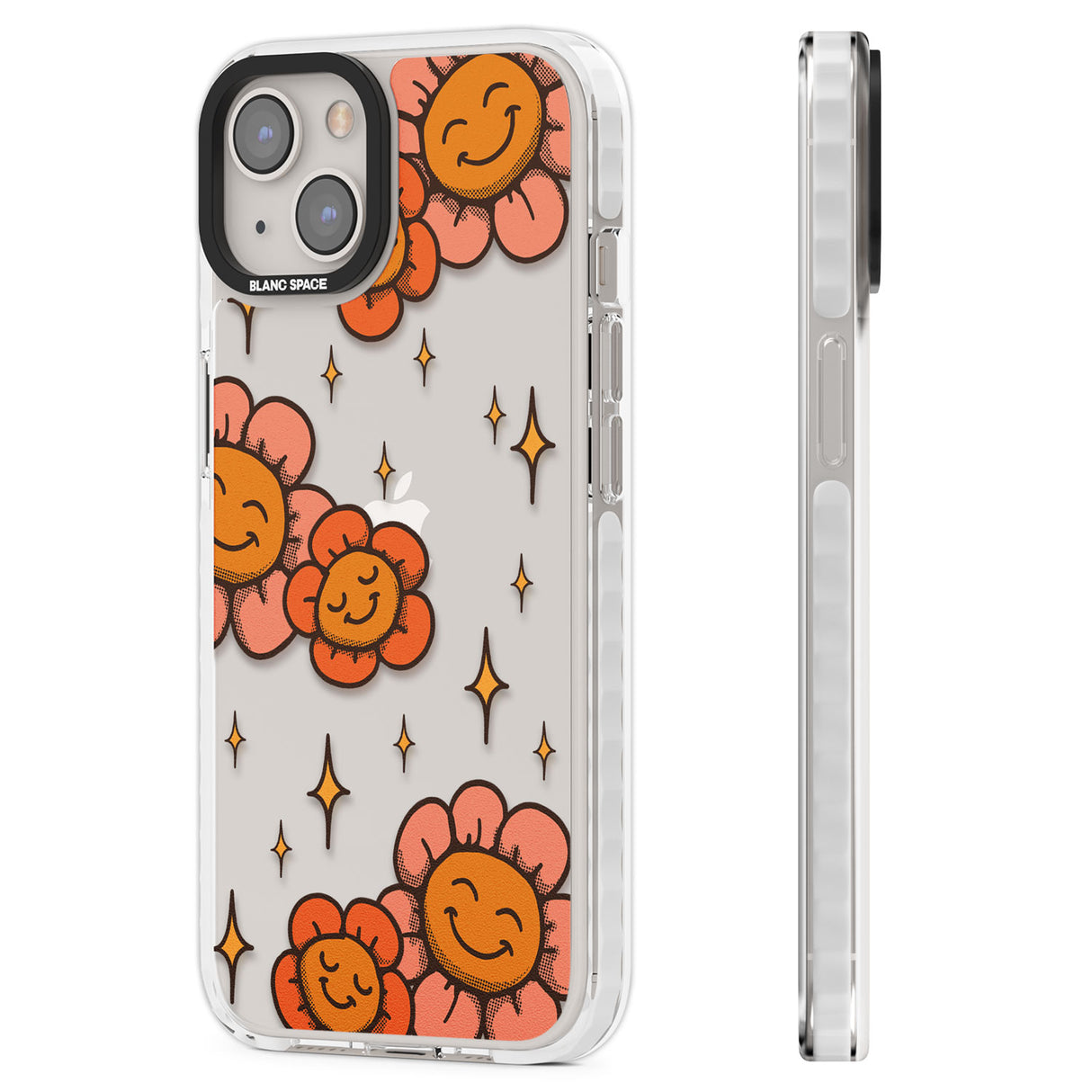 Mellow Flowers Clear Impact Phone Case for iPhone 13, iPhone 14, iPhone 15