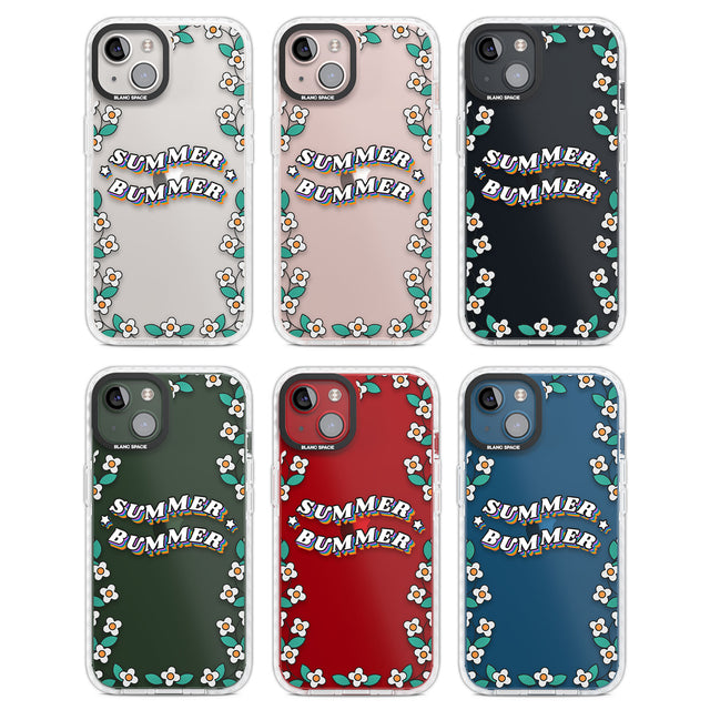 Summer Bummer Clear Impact Phone Case for iPhone 13, iPhone 14, iPhone 15