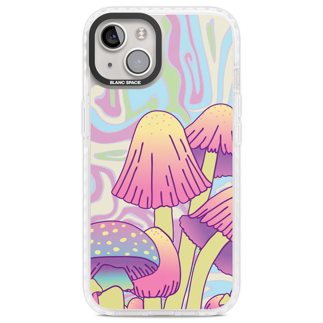 Shroomin' Clear Impact Phone Case for iPhone 13, iPhone 14, iPhone 15