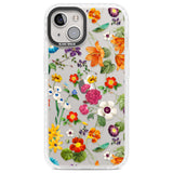 Whimsical Wildflowers Clear Impact Phone Case for iPhone 13, iPhone 14, iPhone 15