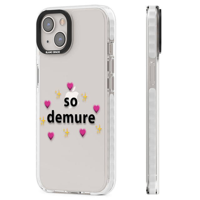 So Demure Clear Impact Phone Case for iPhone 13, iPhone 14, iPhone 15