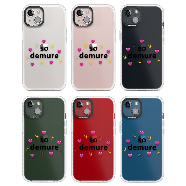 So Demure Clear Impact Phone Case for iPhone 13, iPhone 14, iPhone 15