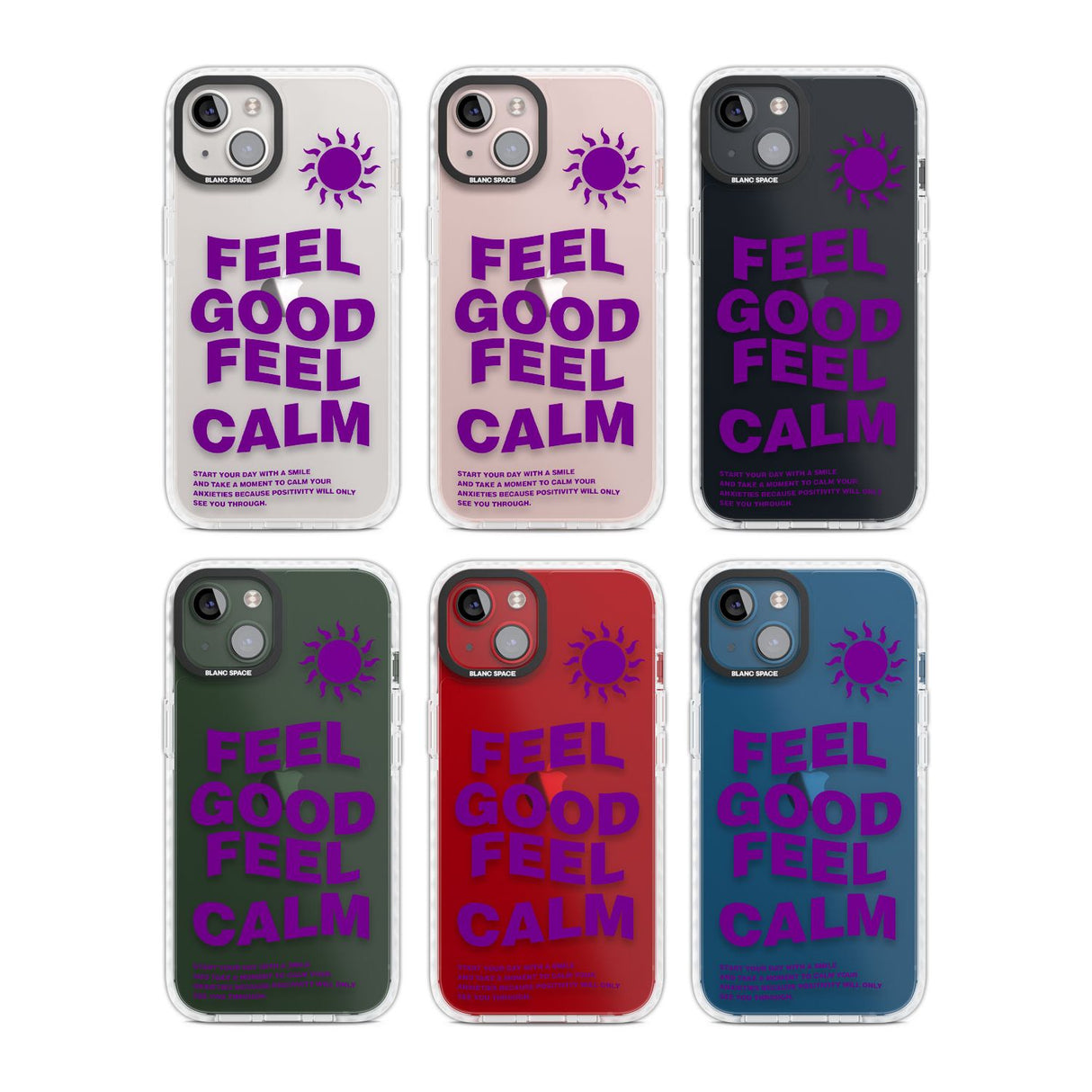 Feel Good Feel Calm (Green)Phone Case for iPhone 14