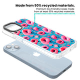 Tropical Pink Poppies Clear Impact Phone Case for iPhone 13, iPhone 14, iPhone 15