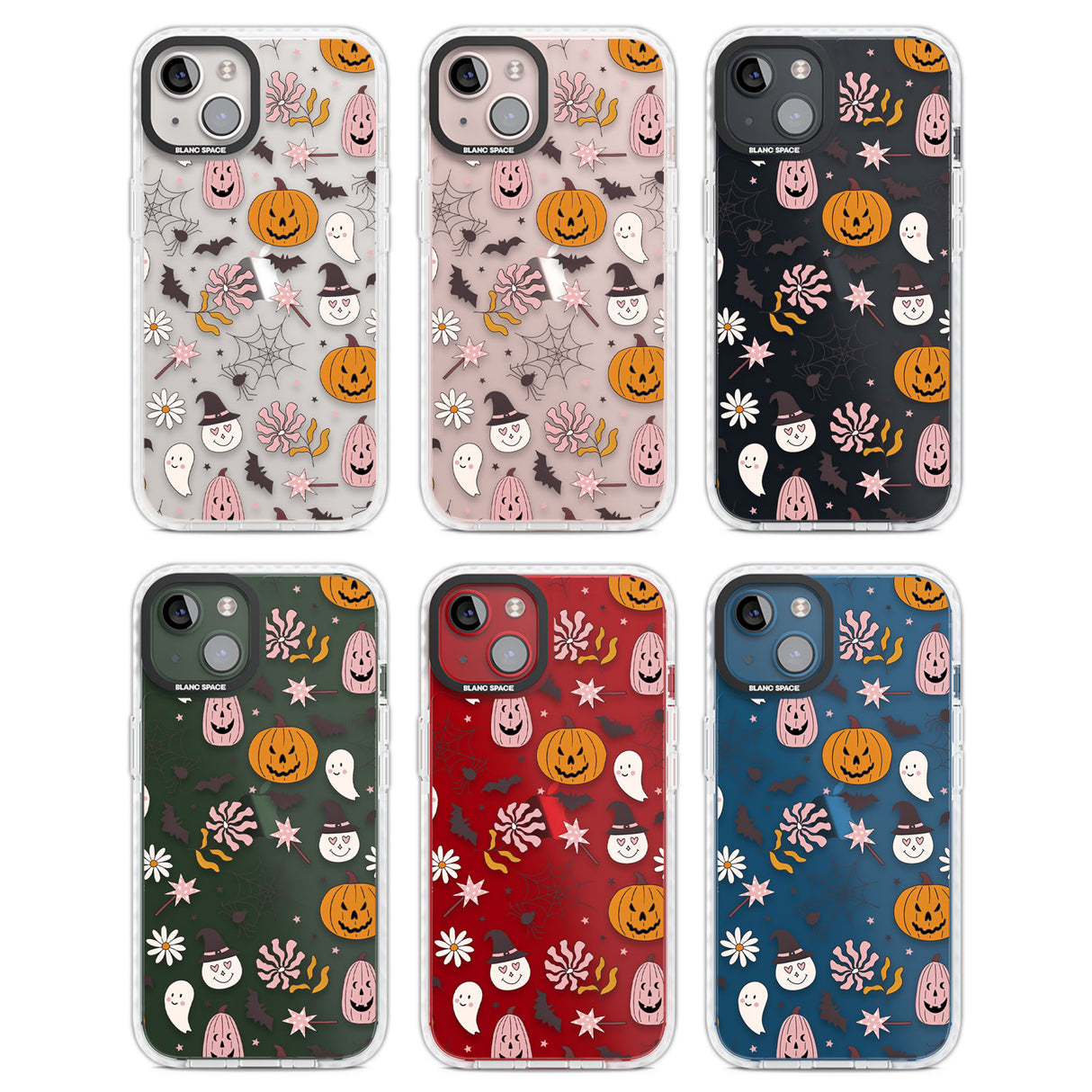 Spooky Mix Clear Impact Phone Case for iPhone 13, iPhone 14, iPhone 15