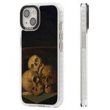 Still Life of Three Skulls Clear Impact Phone Case for iPhone 13, iPhone 14, iPhone 15