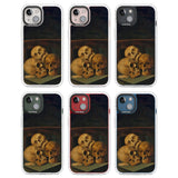 Still Life of Three Skulls Clear Impact Phone Case for iPhone 13, iPhone 14, iPhone 15