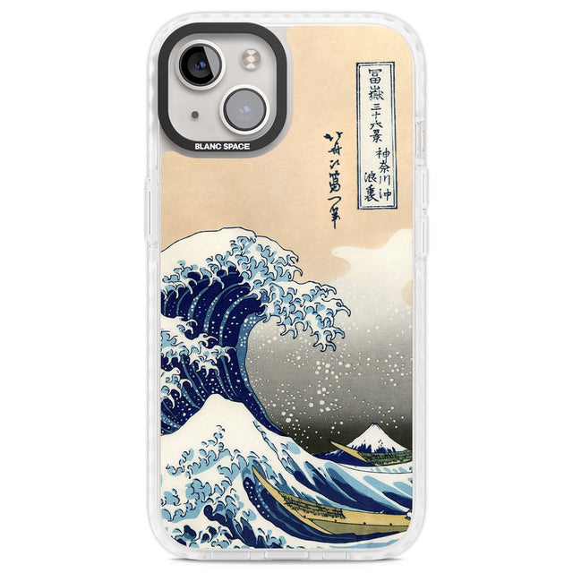 Great Wave Clear Impact Phone Case for iPhone 13, iPhone 14, iPhone 15