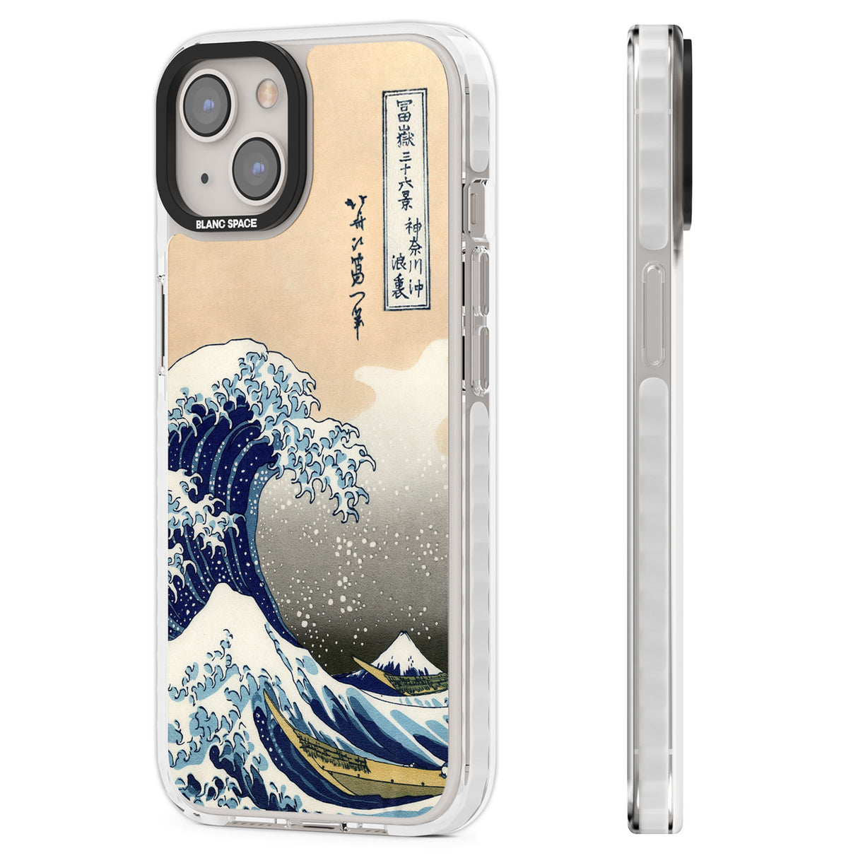 Great Wave Clear Impact Phone Case for iPhone 13, iPhone 14, iPhone 15