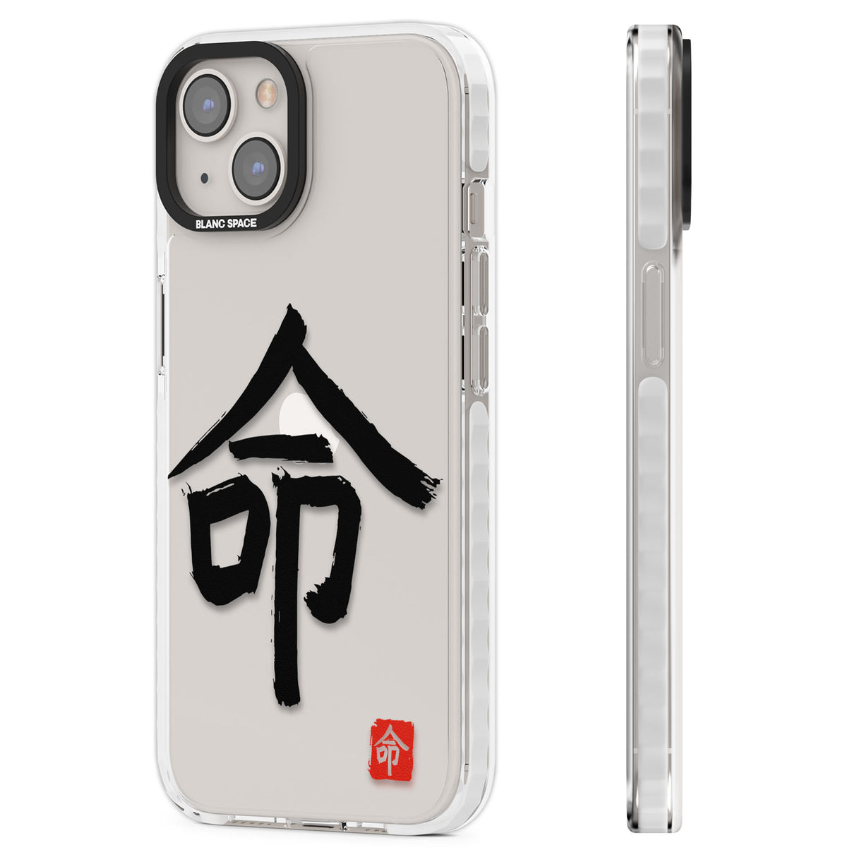 Japanese Kanji - Life Clear Impact Phone Case for iPhone 13, iPhone 14, iPhone 15