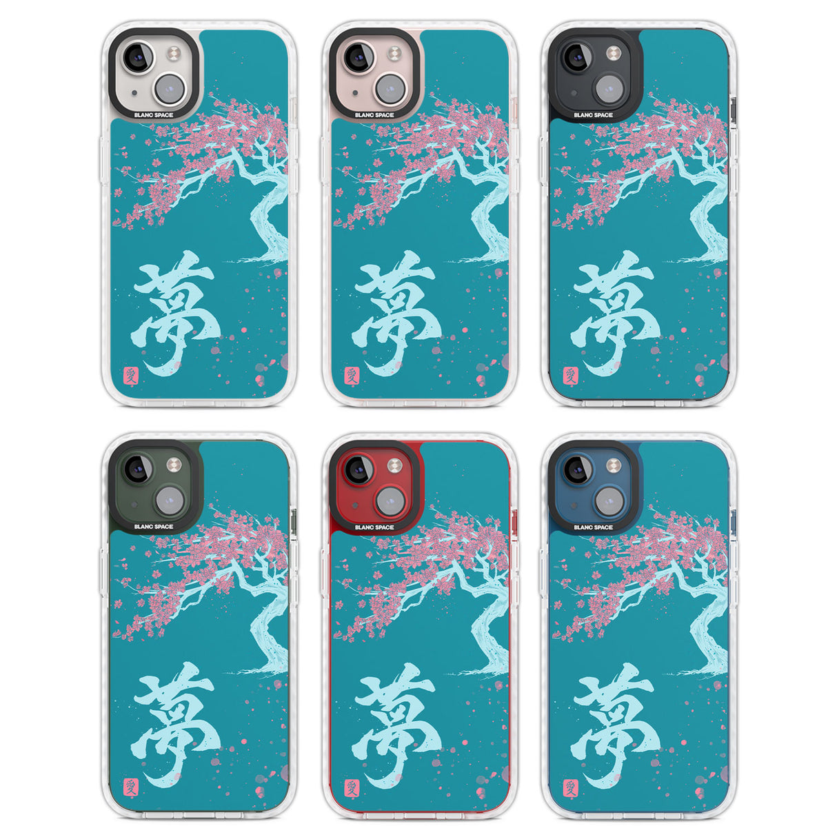 Dreams & Cherry Blossom Clear Impact Phone Case for iPhone 13, iPhone 14, iPhone 15