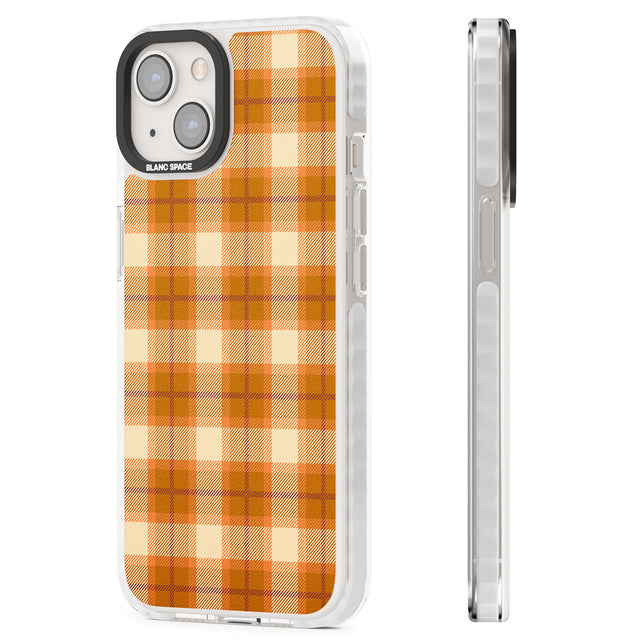 Pumpkin Plaid Magsafe Impact Phone Case for iPhone 13, iPhone 14, iPhone 15