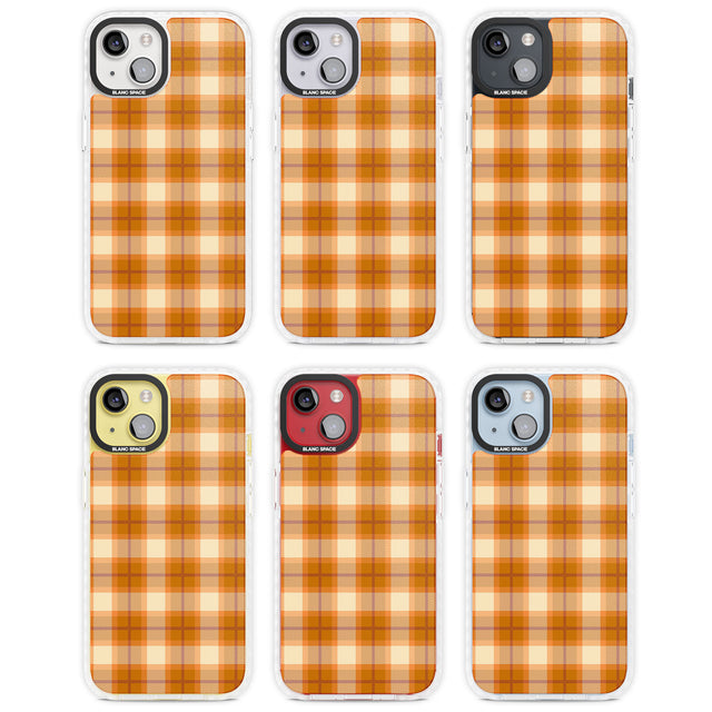 Pumpkin Plaid Magsafe Impact Phone Case for iPhone 13, iPhone 14, iPhone 15