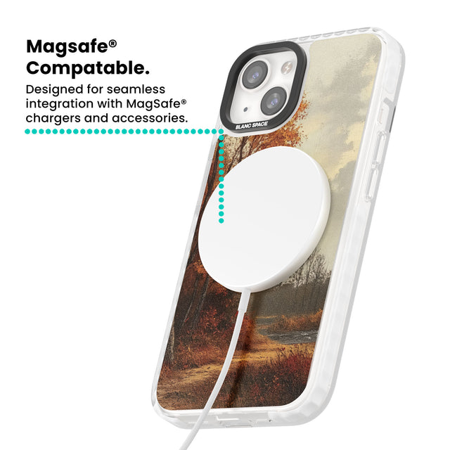 Vintage Autumn Oil Painting Magsafe Impact Phone Case for iPhone 13, iPhone 14, iPhone 15