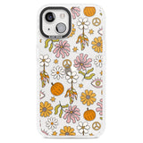 Retro Boho Fall Floral Magsafe Impact Phone Case for iPhone 13, iPhone 14, iPhone 15