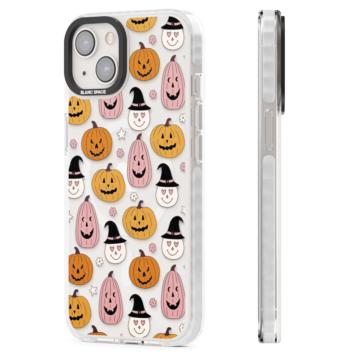 Witches and Pumpkins Pattern Magsafe Impact Phone Case for iPhone 13, iPhone 14, iPhone 15