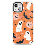 Orange Halloween Pattern Magsafe Impact Phone Case for iPhone 13, iPhone 14, iPhone 15