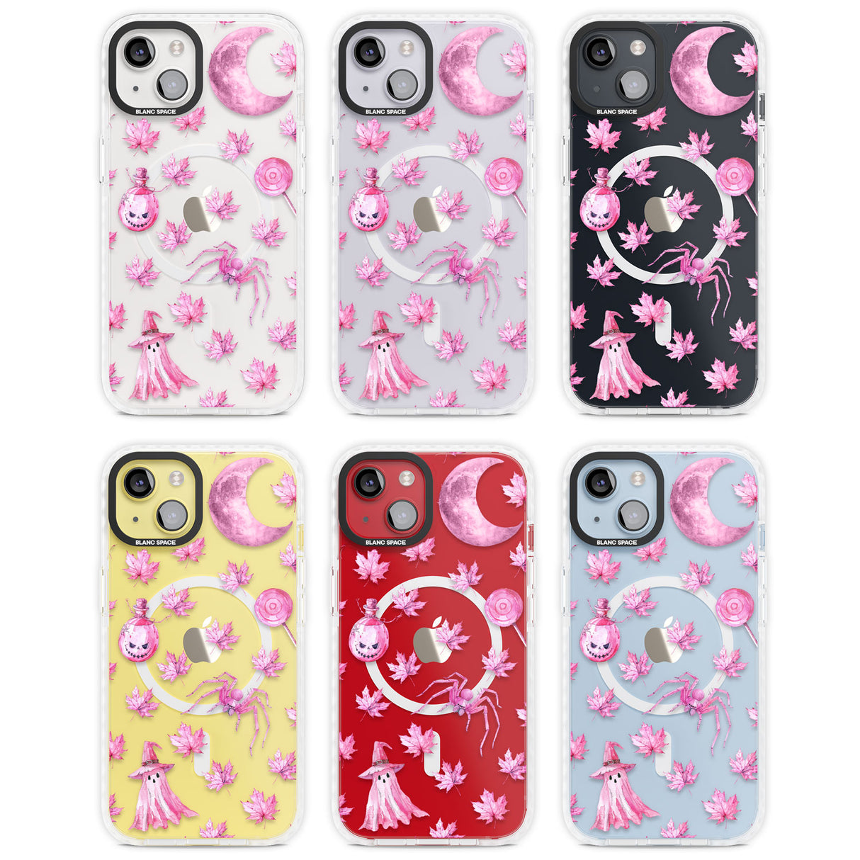 Pink Moon & Maple Magsafe Impact Phone Case for iPhone 13, iPhone 14, iPhone 15