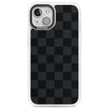 BLACK CHECKERED Clear Impact Phone Case for iPhone 13, iPhone 14, iPhone 15