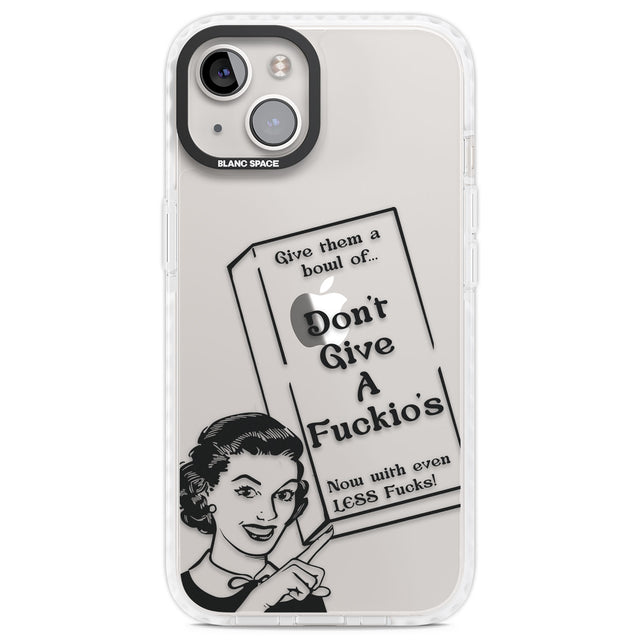 "Don't Give a F*ckio's" Cereal Clear Impact Phone Case for iPhone 13, iPhone 14, iPhone 15