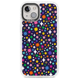 Rainbow Starburst (Purple) Clear Impact Phone Case for iPhone 13, iPhone 14, iPhone 15