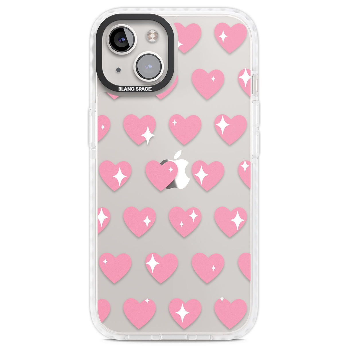 Sweet Hearts Clear Impact Phone Case for iPhone 13, iPhone 14, iPhone 15