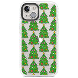 Christmas Tree Pattern (Clear) Clear Impact Phone Case for iPhone 13, iPhone 14, iPhone 15