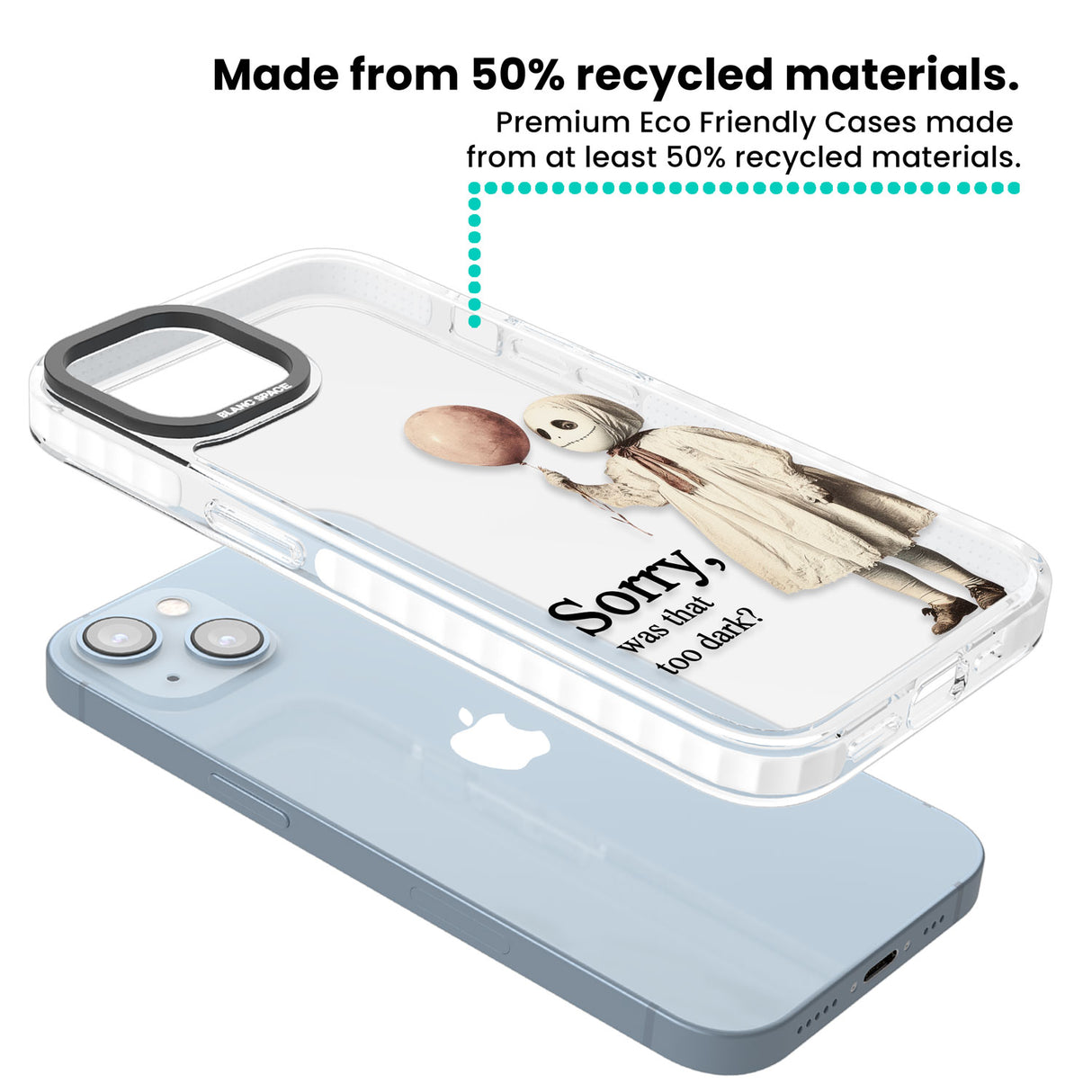 Sorry, Was That Too Dark? Clear Impact Phone Case for iPhone 13, iPhone 14, iPhone 15