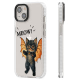 MEOW! Clear Impact Phone Case for iPhone 13, iPhone 14, iPhone 15