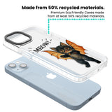 MEOW! Clear Impact Phone Case for iPhone 13, iPhone 14, iPhone 15