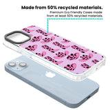 Cow-Girl Pattern Clear Impact Phone Case for iPhone 13, iPhone 14, iPhone 15