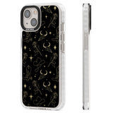 Celestial West Pattern Clear Impact Phone Case for iPhone 13, iPhone 14, iPhone 15