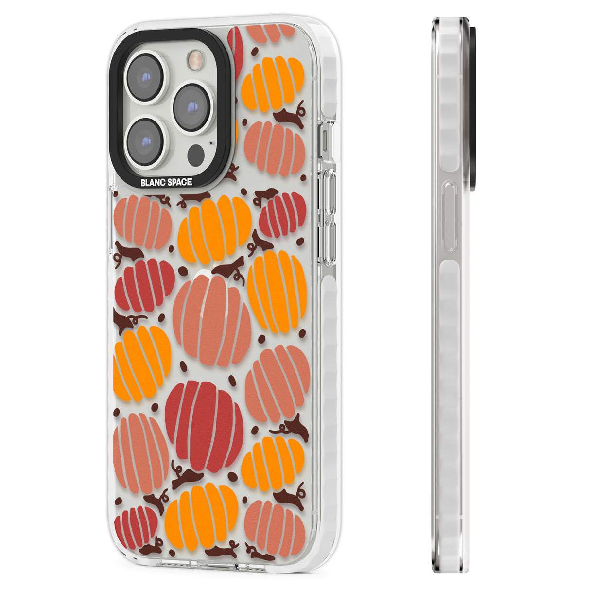 Autumn Pumpkin Patch Clear Impact Phone Case for iPhone 13 Pro, iPhone 14 Pro, iPhone 15 Pro