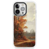 Vintage Autumn Oil Painting Clear Impact Phone Case for iPhone 13 Pro, iPhone 14 Pro, iPhone 15 Pro