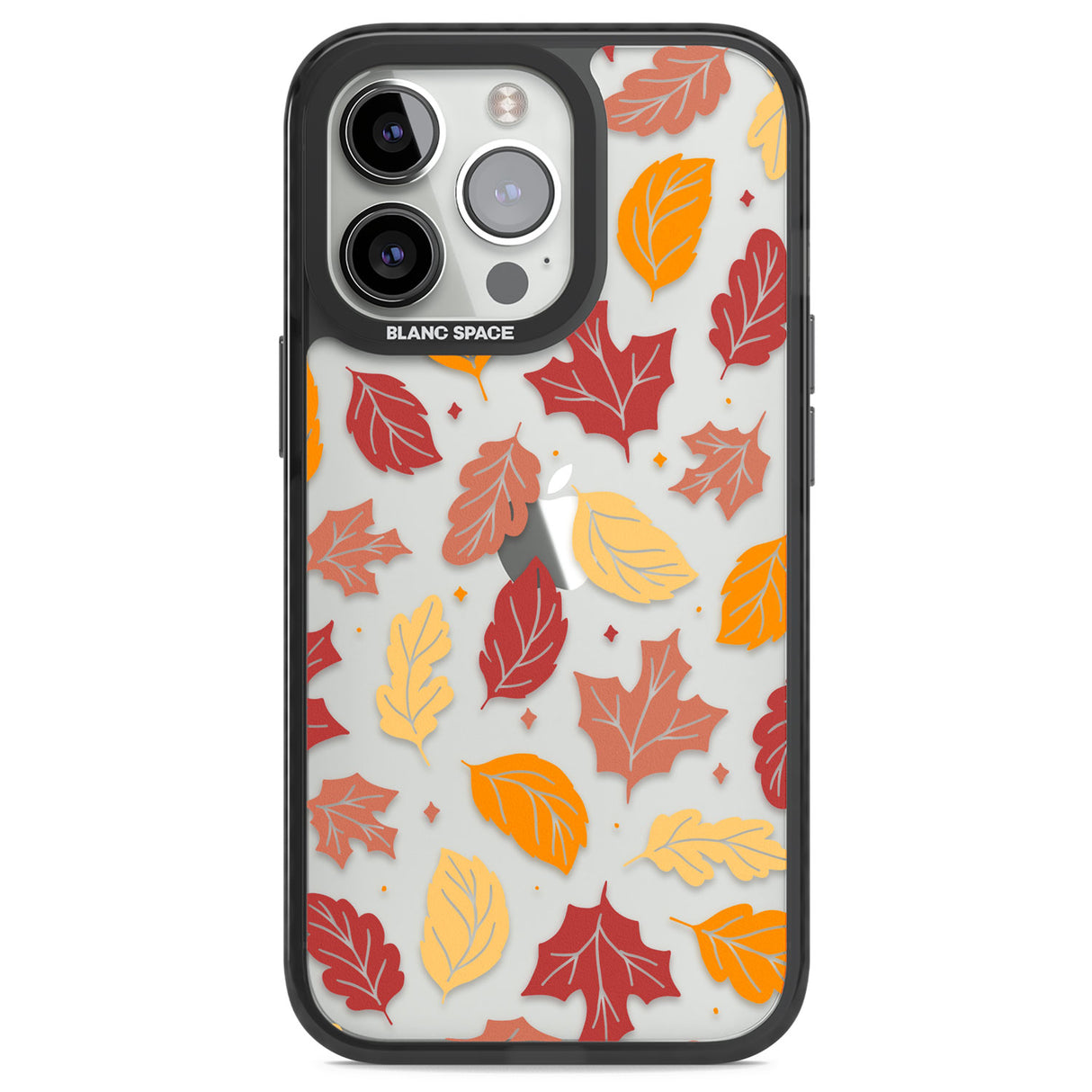 Autumn Leaves Black Impact Phone Case for iPhone 13 Pro, iPhone 14 Pro, iPhone 15 Pro