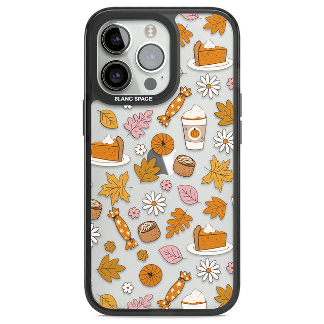 Pumpkin Spice Black Impact Phone Case for iPhone 13 Pro, iPhone 14 Pro, iPhone 15 Pro