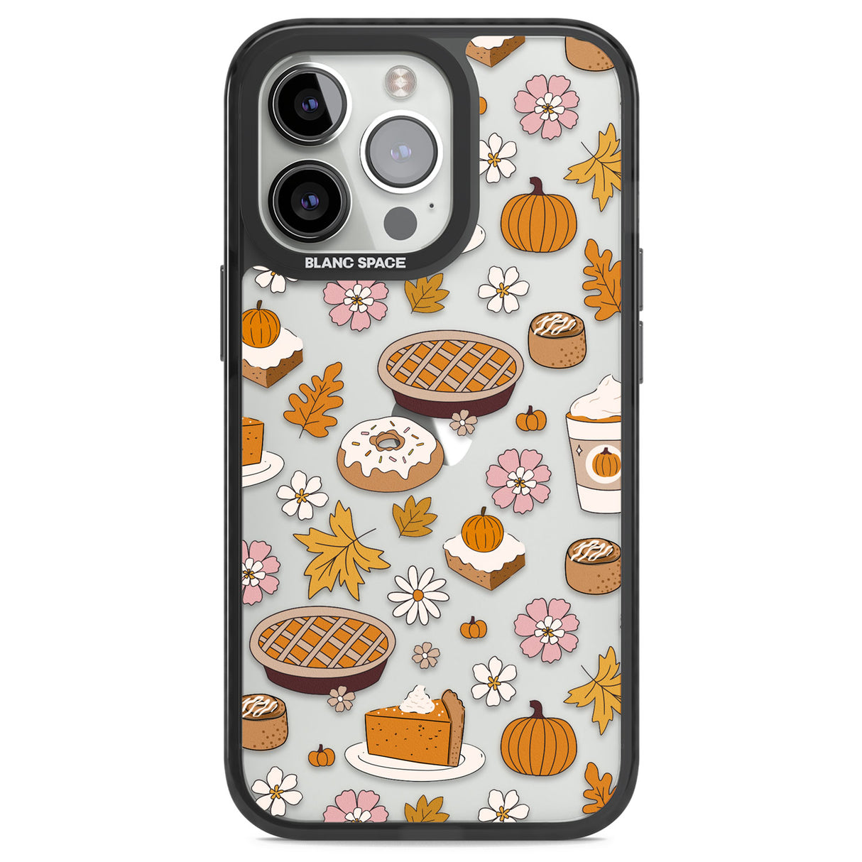 Pumpkin Pie & Autumn Treats Black Impact Phone Case for iPhone 13 Pro, iPhone 14 Pro, iPhone 15 Pro