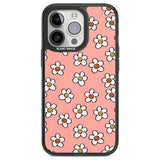 Peachy Daisy Smiles Black Impact Phone Case for iPhone 13 Pro, iPhone 14 Pro, iPhone 15 Pro