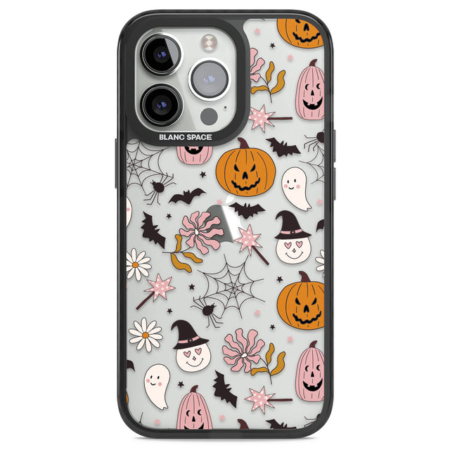 Spooky Mix Black Impact Phone Case for iPhone 13 Pro, iPhone 14 Pro, iPhone 15 Pro