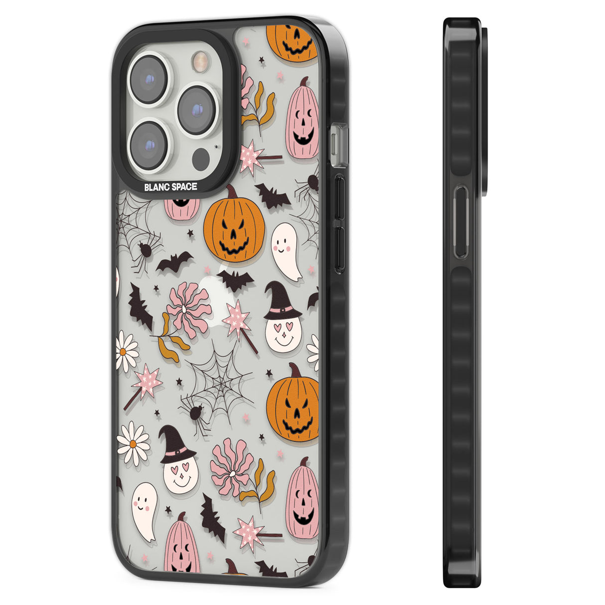 Spooky Mix Black Impact Phone Case for iPhone 13 Pro, iPhone 14 Pro, iPhone 15 Pro